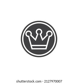 Crown VIP vector icon. filled flat sign for mobile concept and web design. Casino crown glyph icon. Symbol, logo illustration. Vector graphics