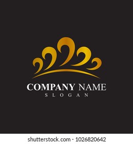 Crown Wave Logo Template