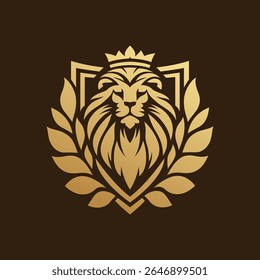 Crown of the Wild. A lion wears a crown made of nature, showing true royalty lives in balance with the wild.