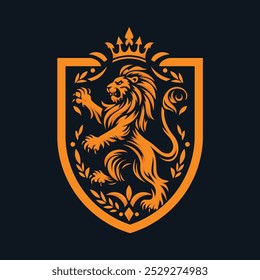 Kronenverteidiger Fierce Lion Shield Design