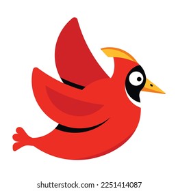 A crowned kinglet bird flat sticker 
