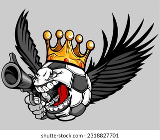 crowned winged ball good for design material.

