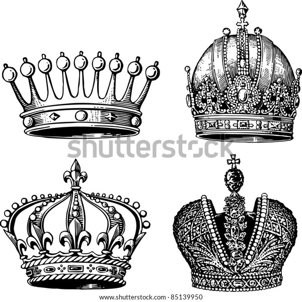 Crowns Stock Vector (Royalty Free) 85139950