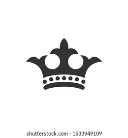 Crowns Icon. Royal Crown Icon vector sign isolated for graphic and web design. Vintage Crown symbol template color editable on white background.