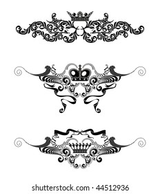 Crowns, set of Design Elements