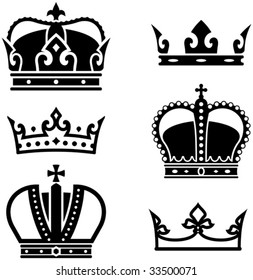 Crowns - Vector illustration