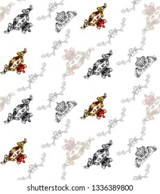 crowns vintage seamless texture vector