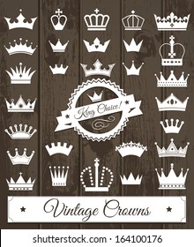 Crowns vintage set.