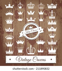 Crowns vintage set.