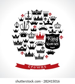 Crowns vintage set.