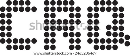 CRQ Dot logo design, icon, symbol, vector file,
