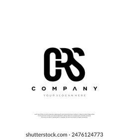 CRS logo. C R S design. White CRS letter. CRS, C R S letter logo design. Initial letter CRS linked circle uppercase monogram logo. Premium Design