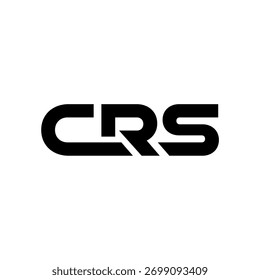 CRS logo design. Trendy logotype or identity. Vector illustration.