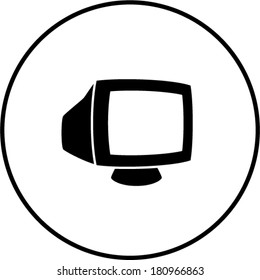 Crt Monitor Symbol