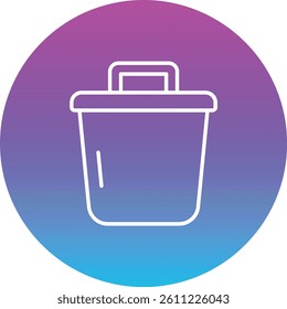 Crucible vector icon. Can be used for printing, mobile and web applications.