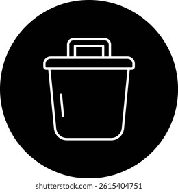 Crucible vector icon. Can be used for printing, mobile and web applications.