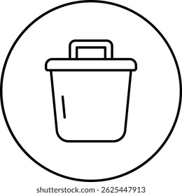 Crucible vector icon. Can be used for printing, mobile and web applications.