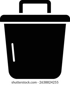 Crucible vector icon. Can be used for printing, mobile and web applications.