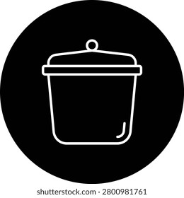 Crucible vector icon. Can be used for printing, mobile and web applications.