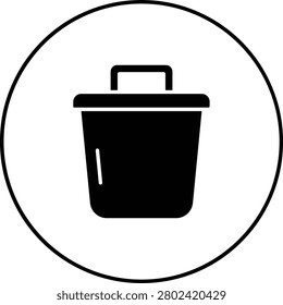 Crucible vector icon. Can be used for printing, mobile and web applications.