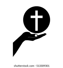 crucifix christian or catholic icon image 