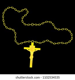 Crucifix   golden