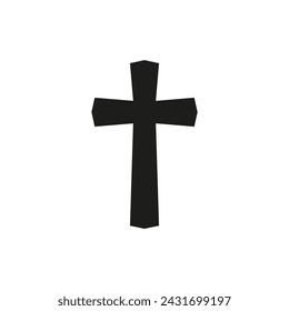 Crucifix icon. Easter. Vector illustration on a white background.