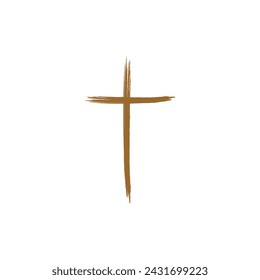 Crucifix icon. Easter. Vector illustration on a white background.