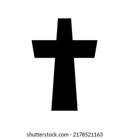 Crucifix Icon Vector Symbol Design Illustration