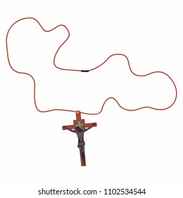 Crucifix and string rope