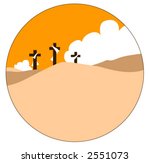 Crucifixion Icon - Vector