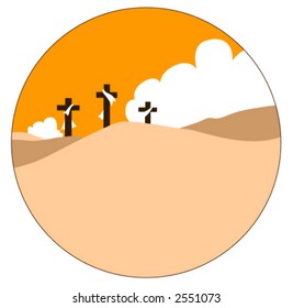 Crucifixion Icon - Vector