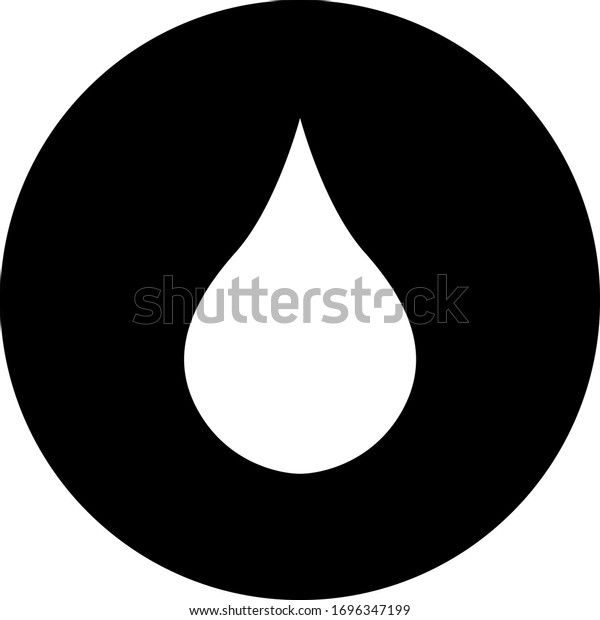 Crude Oil Drop Sign Black Perfect Stock Vector (Royalty Free ...