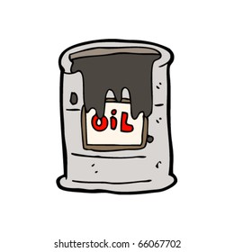 crude oil drum cartoon
