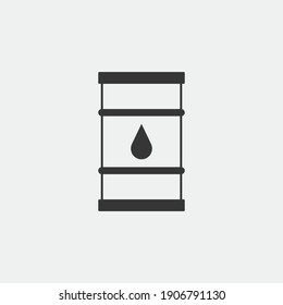 vectores de tambor de petróleo crudo icono de almacenamiento galón de gasolina