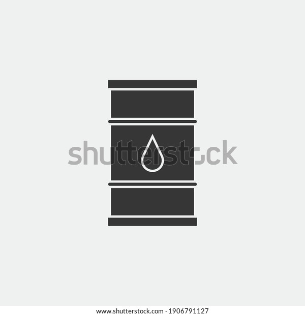 crude oil\
drum vector icon gasoline gallon\
storage