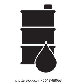 Crude oil drum vector illustration gasoline gallon storage. Black oil barrel. Fracking extraction production oil barrel petroleum vector illustration. Oil industry crisis and stock prices. 