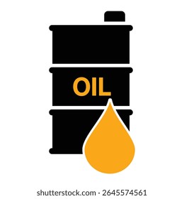 Ilustração de vetor de tambor de óleo bruto armazenamento de galão de gasolina. Barril de óleo preto com gota. Ilustração do vetor de petróleo do barril de petróleo da produção de extração de fracking. Crise da indústria petrolífera e preços das ações.