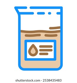 vetor de ícone de cor da indústria de petróleo bruto. sinal da indústria de petróleo bruto. ilustração de símbolo isolado