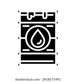 crude oil industry glyph icon vector. crude oil industry sign. isolated symbol illustration