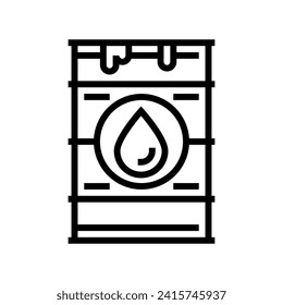 crude oil industry line icon vector. crude oil industry sign. isolated contour symbol black illustration