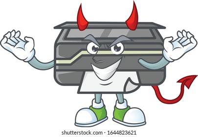 A cruel devil printer Cartoon character design