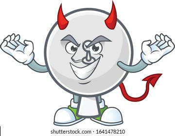 A cruel devil satellite dish Cartoon character design