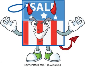 A cruel devil USA price tag Cartoon character design