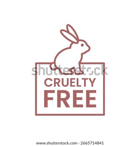 Cruelty Free Certification Logo with Bunny Silhouette