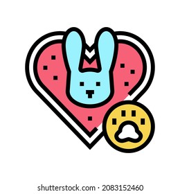 cruelty free cosmetic color icon vector. cruelty free cosmetic sign. isolated symbol illustration