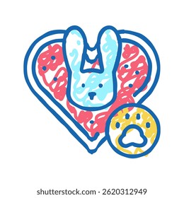 cruelty free cosmetic doodle icon sketch vector. cruelty free cosmetic sign. isolated symbol illustration