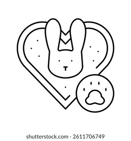 cruelty free cosmetic line icon vector. cruelty free cosmetic sign. isolated contour symbol black illustration