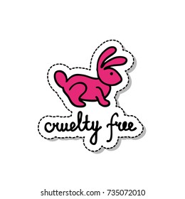 cruelty free doodle icon
