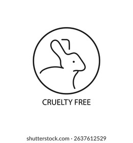 cruelty free icon and logo vector